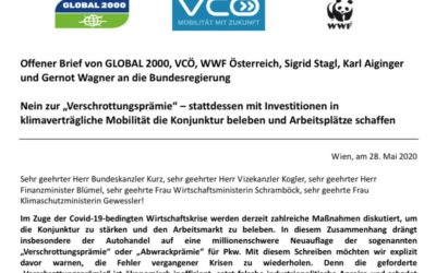 Offener Brief: Wirtschafts- und Umweltfachleute warnen vor der Verschrottungsprämie