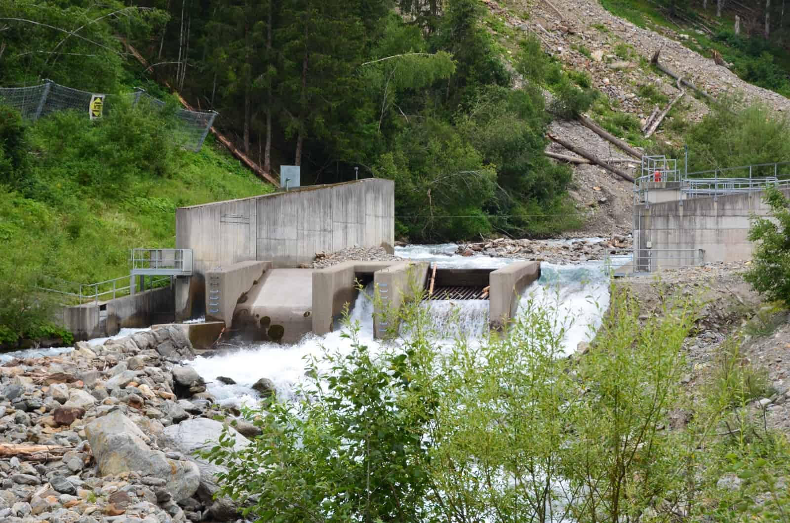 Schwarzach Kraftwerk Wehranlage