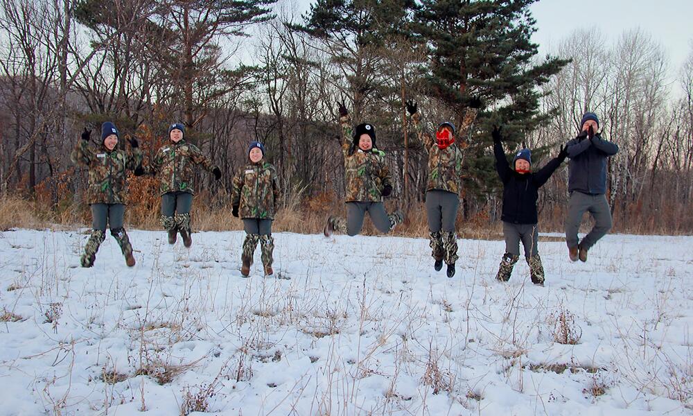 Chinas einzige rein weibliche Tiger-Patrouille am Ende eines langen Arbeitstages, © by WWF / Dongning Forestry Bureau Chinas einzige rein weibliche Tiger-Patrouille am Ende eines langen Arbeitstages, © by WWF / Dongning Forestry Bureau