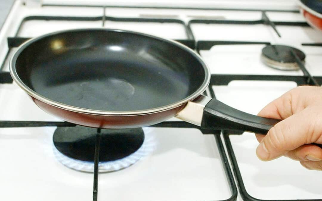 Bratpfanne wird erhitzt