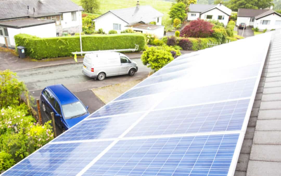 Solarpanel auf Hausdach