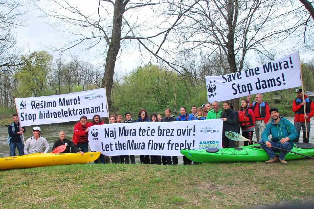 Kampagne für den Schutz der Flüsse/ © WWF Kampagne für den Schutz der Flüsse/ © WWF