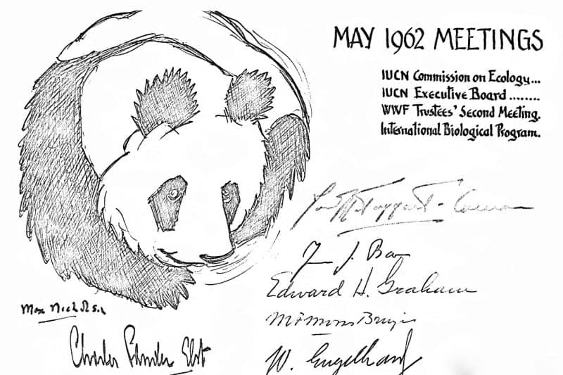 Das WWF-Zeichen vor 50 Jahren © WWF