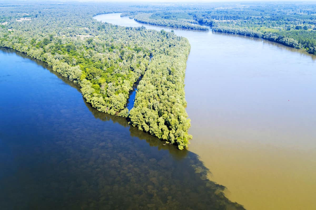 Drau Donau Muendung (c) G. Safranek Drau Donau Muendung