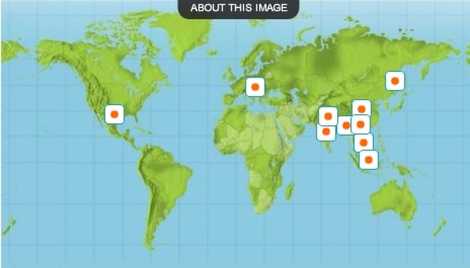 Interaktive Karte für die Top Ten der Tiger-Problemgebiete, © by WWF International