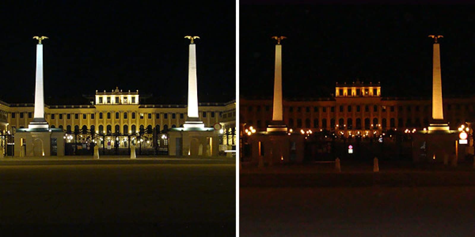EARTH HOUR 2010: Schloss Schönbrunn, Wien