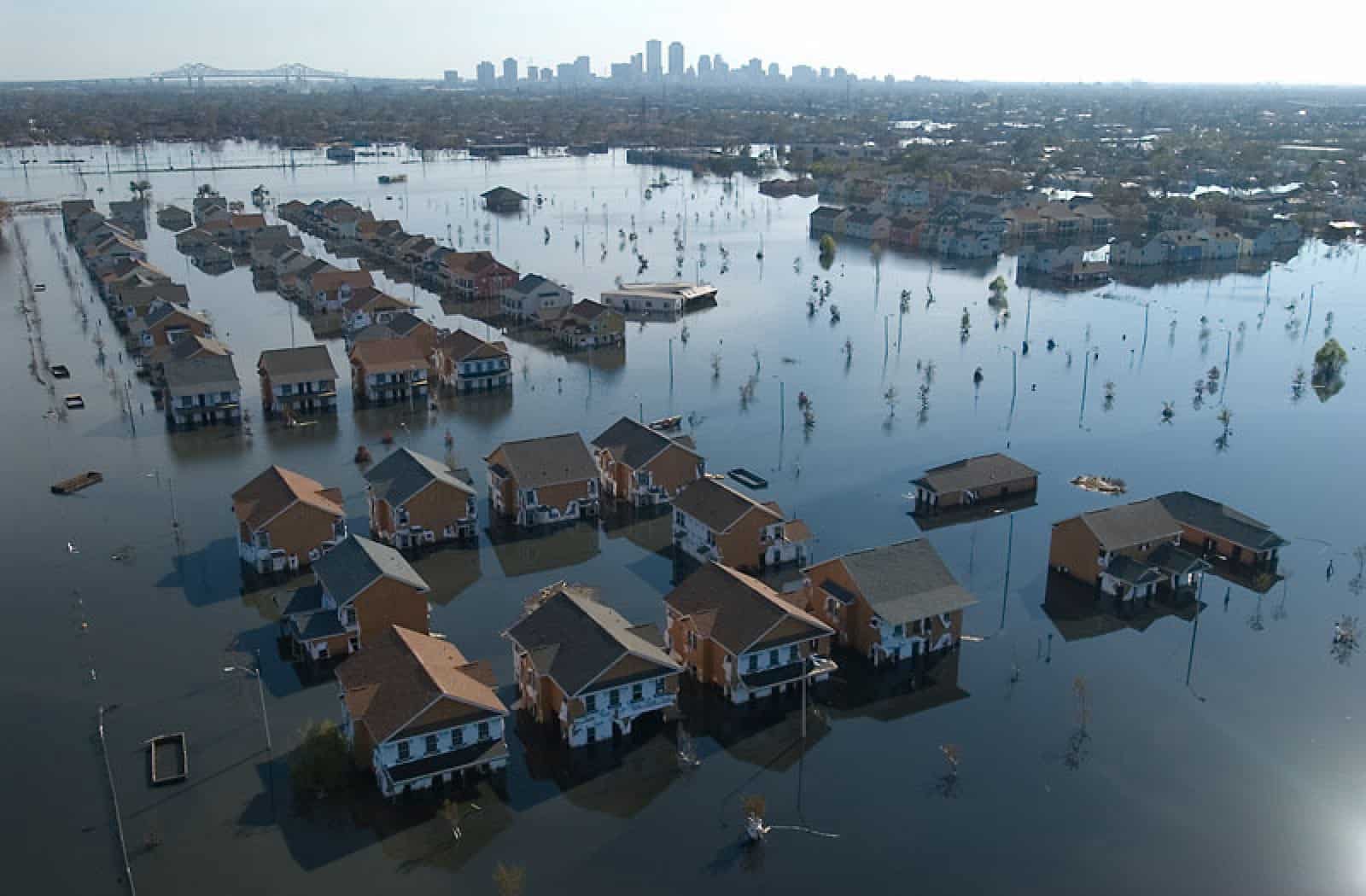 Überflutete Häuser, Hurricane Katrina