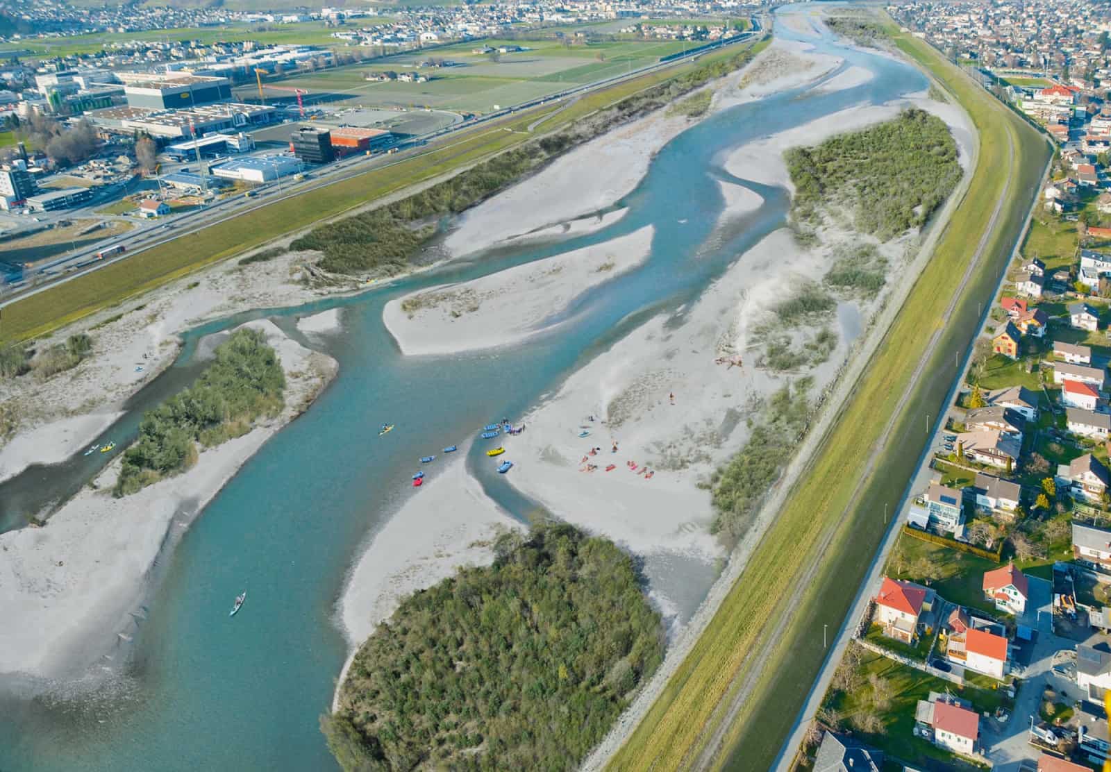 Rhein bei Widnau/Lustenau