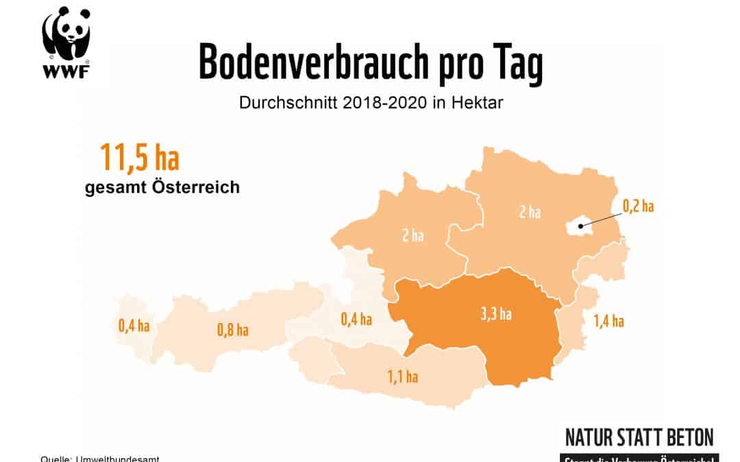 Neuer WWF-Report zeigt enormen Flächenfraß der Bundesländer