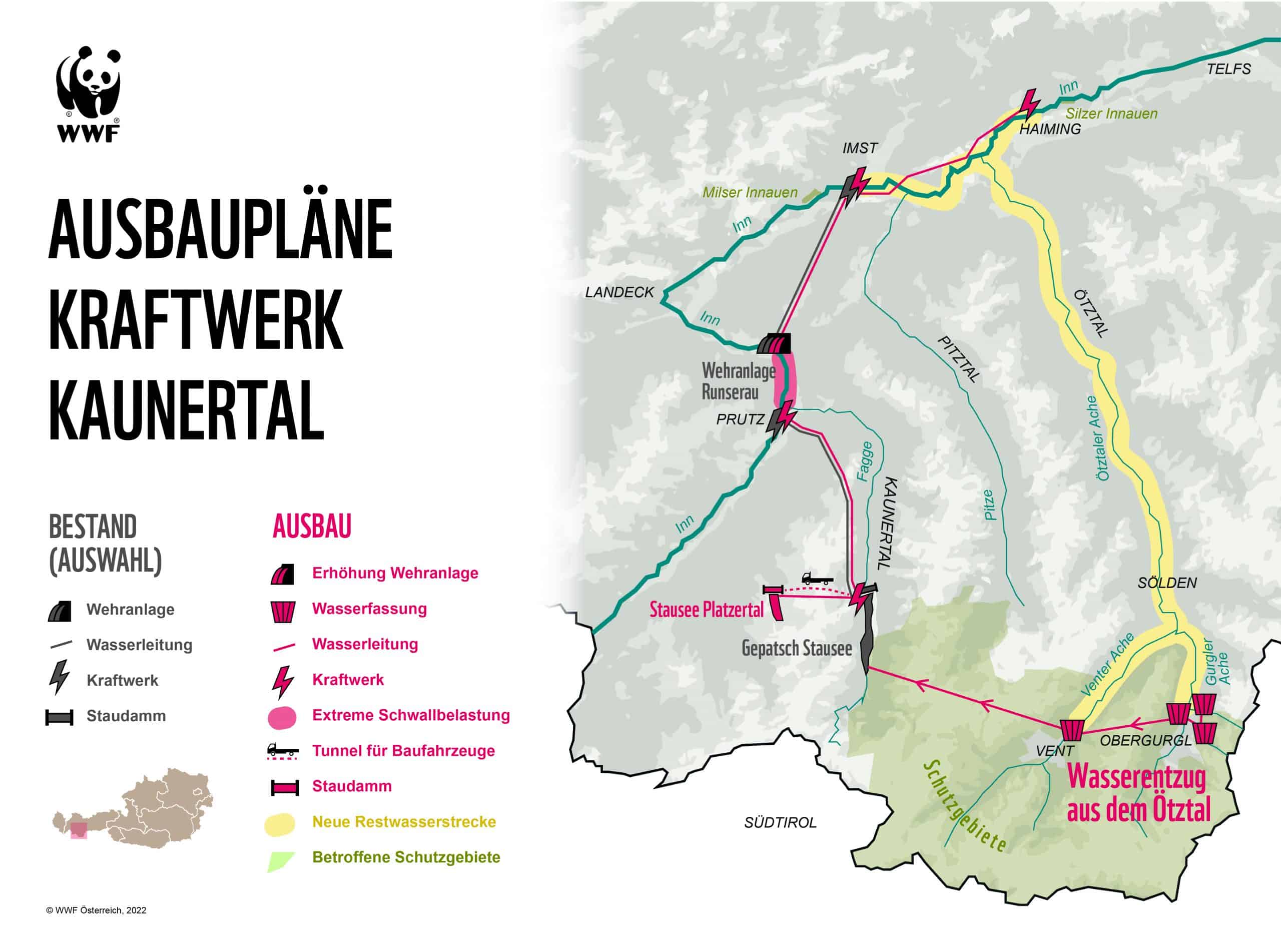 Ausbaupläne Kraftwerk Kaunertal WWF Österreich Ausbaupläne Kraftwerk Kaunertal WWF Österreich