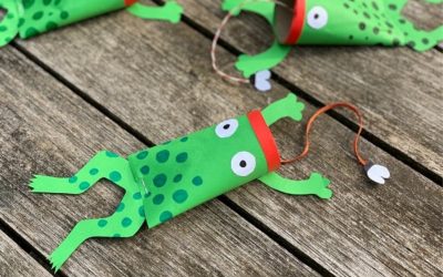 Basteltipp: Lustiges Froschspiel