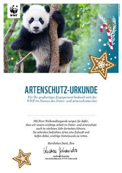 Urkunde Artenschutz Weihnachten Urkunde Artenschutz Weihnachten