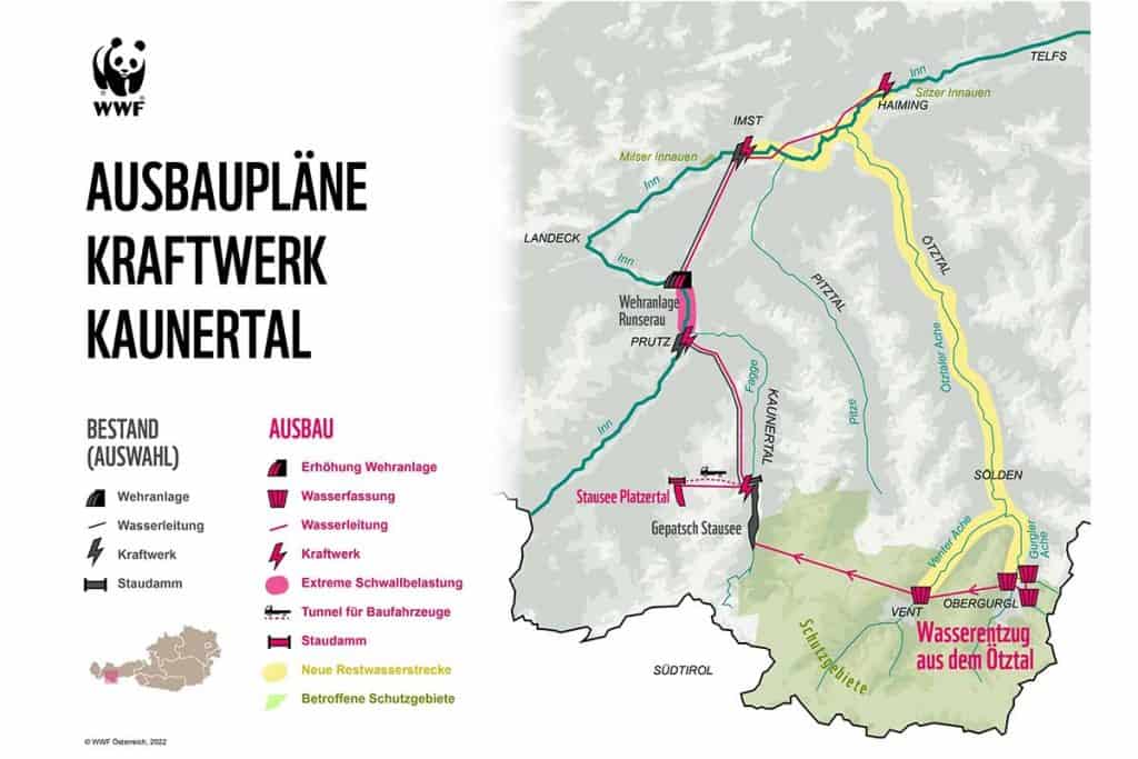 Ausbau Kraftwerk Kaunertal (c) WWF Ausbau Kraftwerk Kaunertal (c) WWF