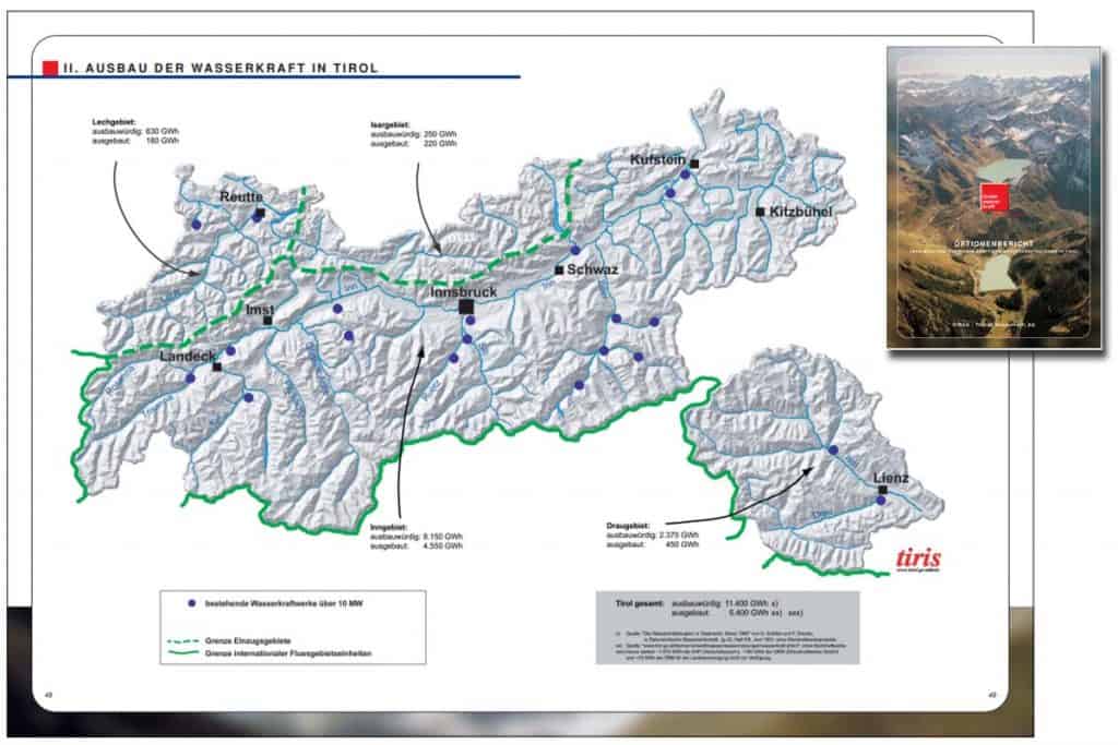 Ausbau Wasserkraft Tirol (c) TIWAG Optionenbericht Ausbau Wasserkraft Tirol (c) TIWAG Optionenbericht