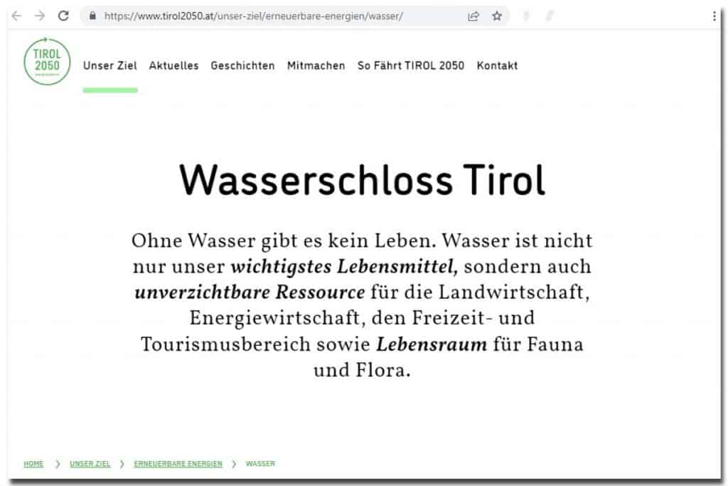 Wasserschloss Tirol Wasserschloss Tirol