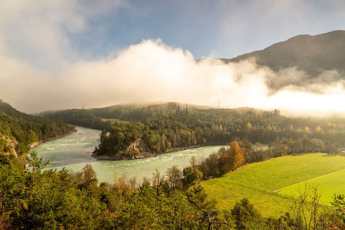Innschleife im Herbstnebel (c) Sebastian Frölich