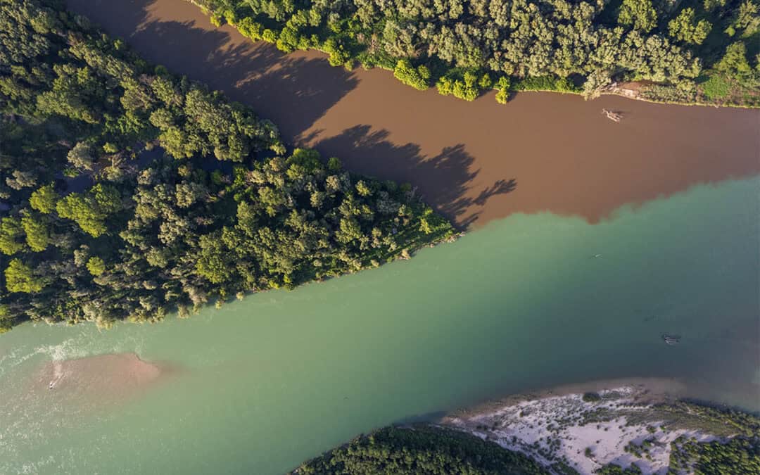 Mur Drau Zusammenfluss