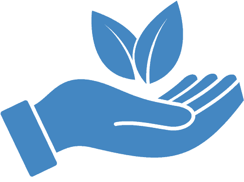Icon Pflanze in Hand (c) AdobeStock_453508432 Icon Pflanze in Hand